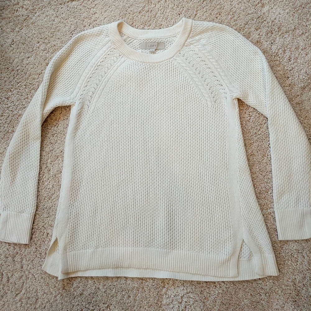 LOFT White Sweater